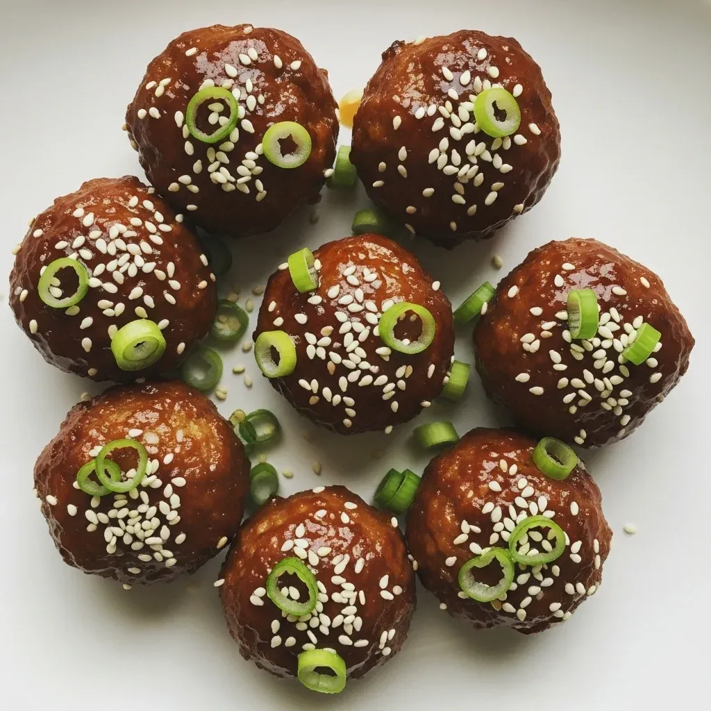 Teriyaki Meatballs 5 Teriyaki Meatballs