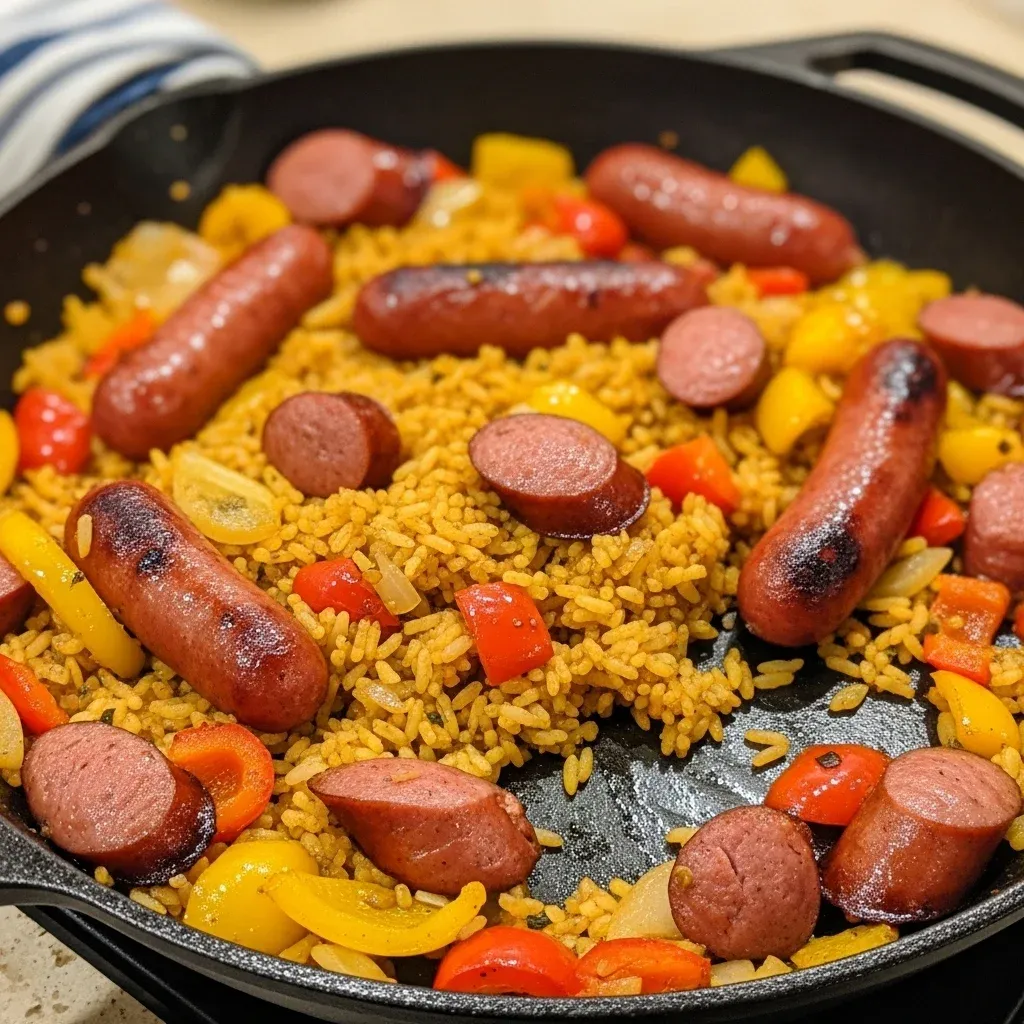 Kielbasa and Rice Skillet