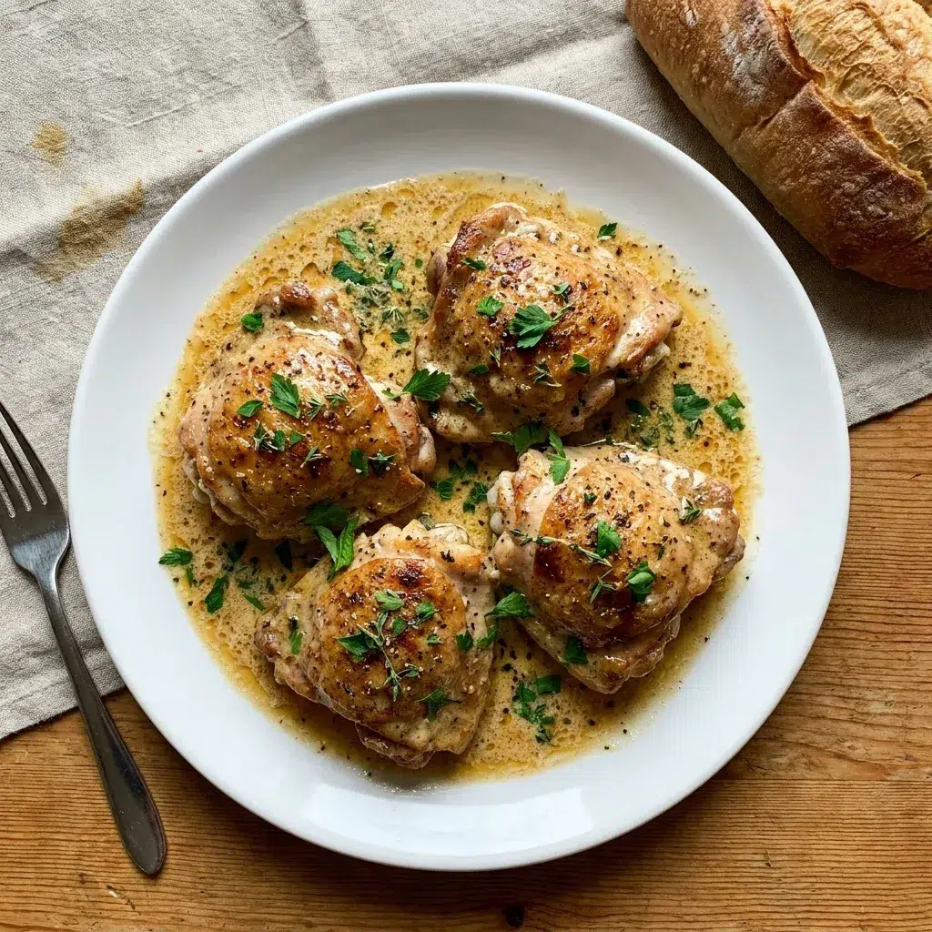 Creamy Oven Baked Chicken Thighs 5 Creamy Oven Baked Chicken Thighs
