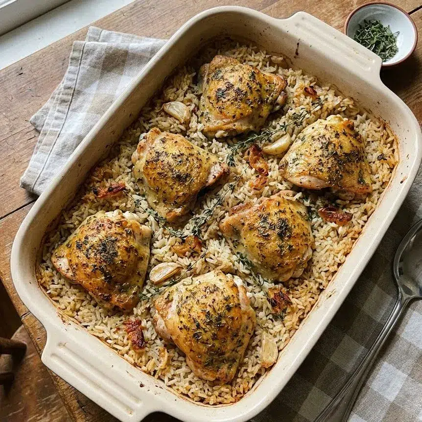 Oven-Baked Chicken and Rice 5 Oven-Baked Chicken and Rice