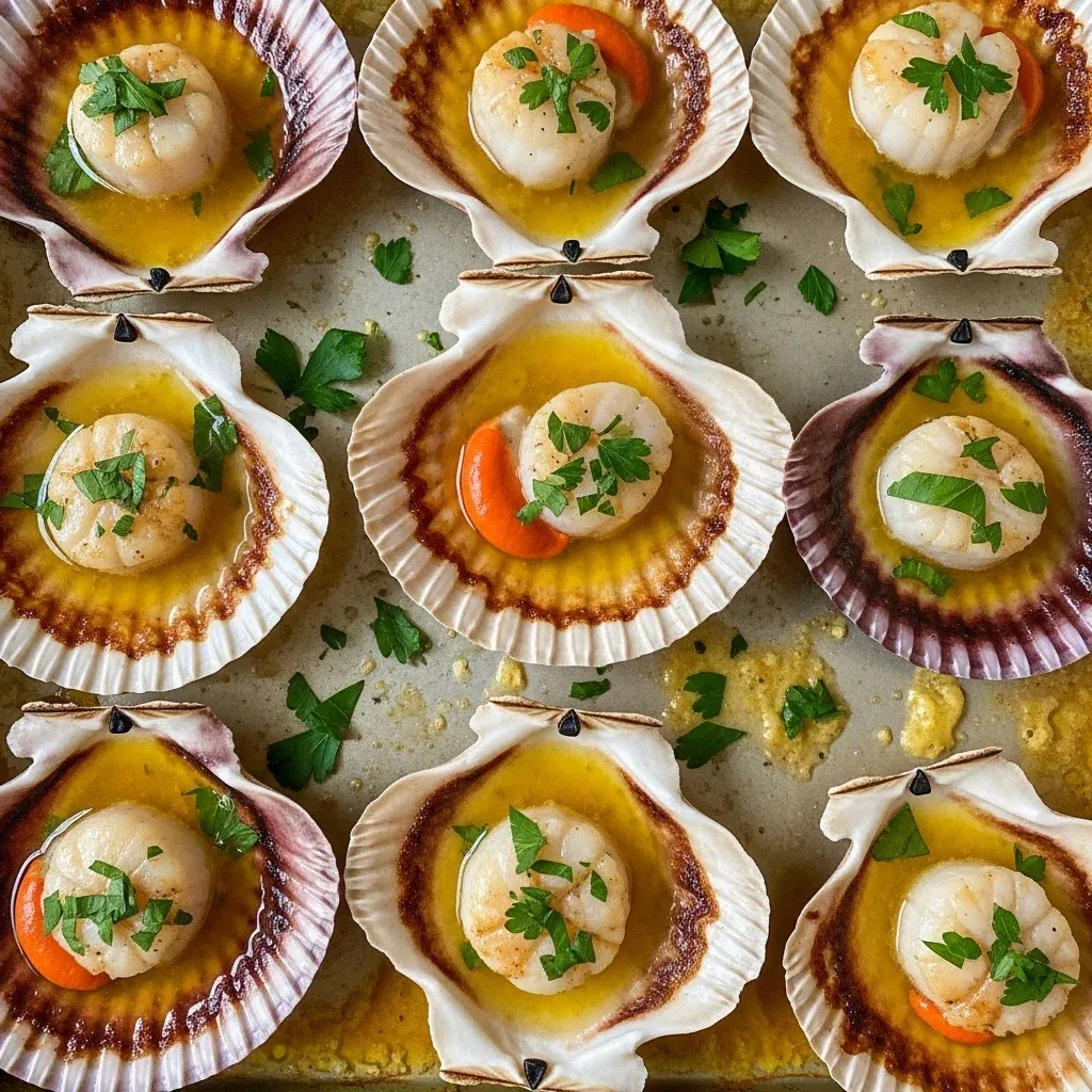 Garlic Butter Baked Scallops 5 Garlic Butter Baked Scallops