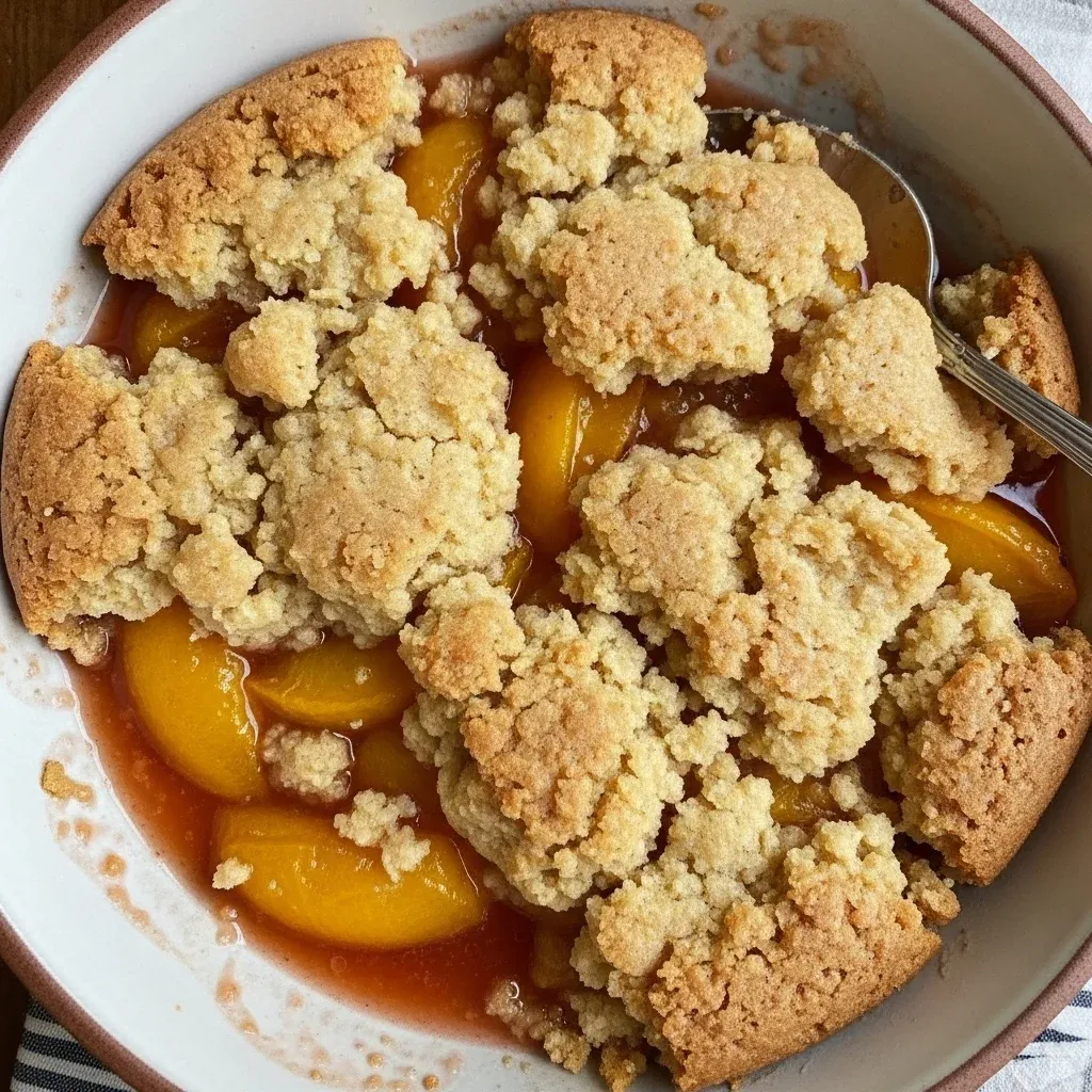 Sugar Cookie Peach Cobbler