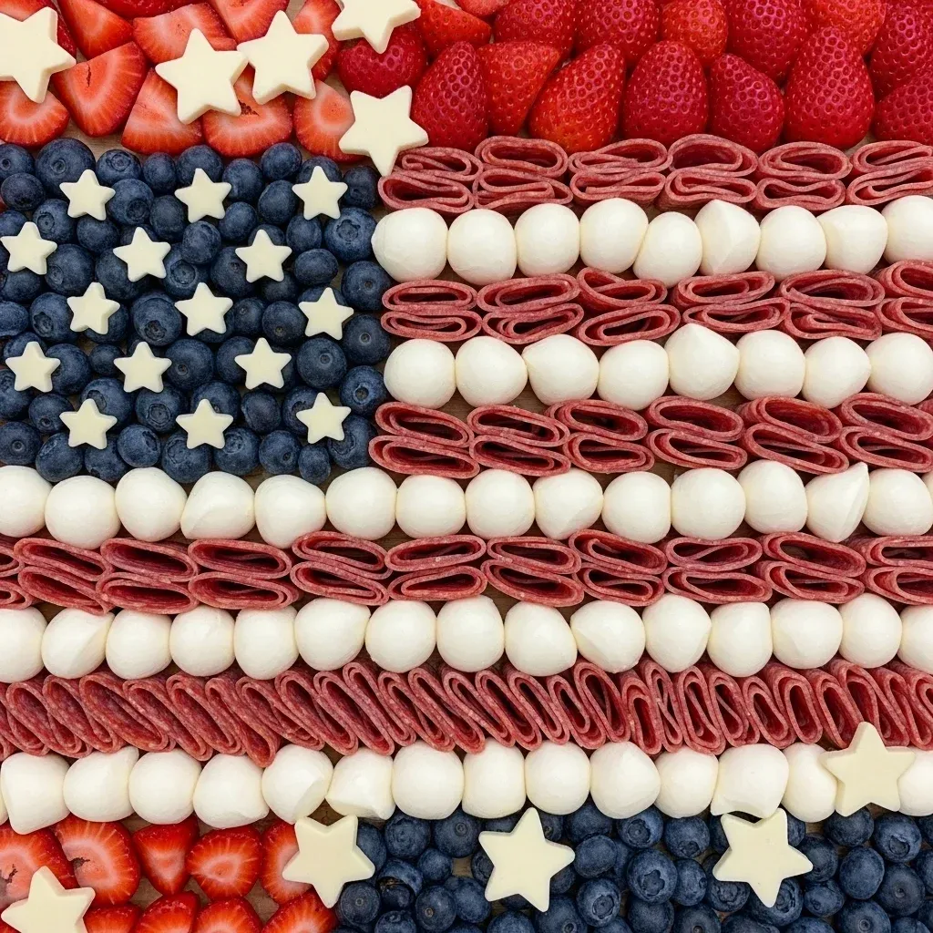 American Flag Charcuterie Board