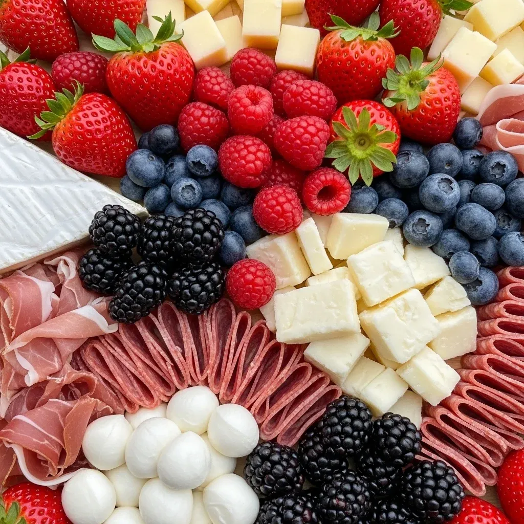Red, White, and Blue Patriotic Charcuterie Board