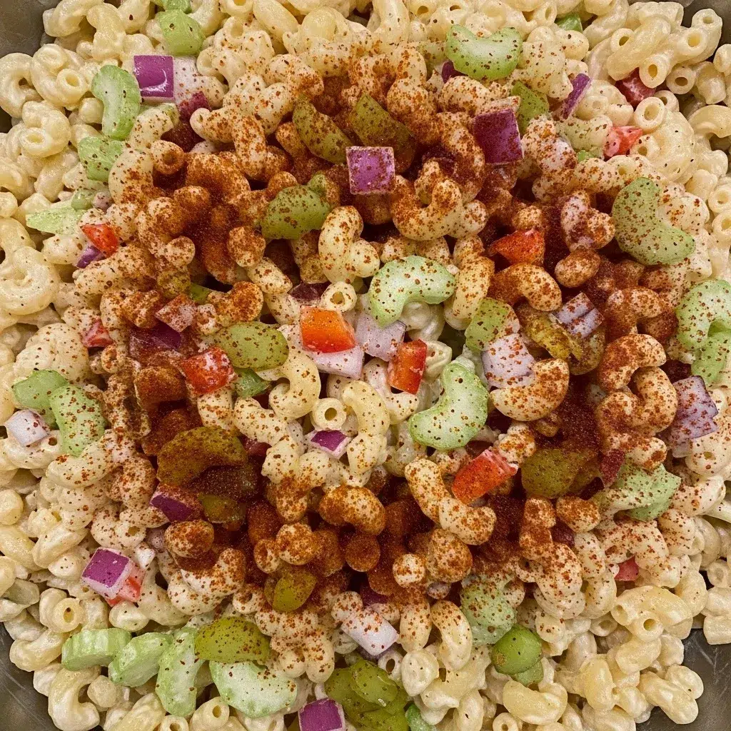 Classic Macaroni Salad with Mayo and Relish