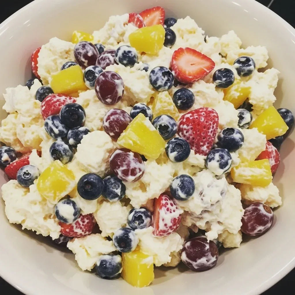 Creamy Cheesecake Fruit Salad