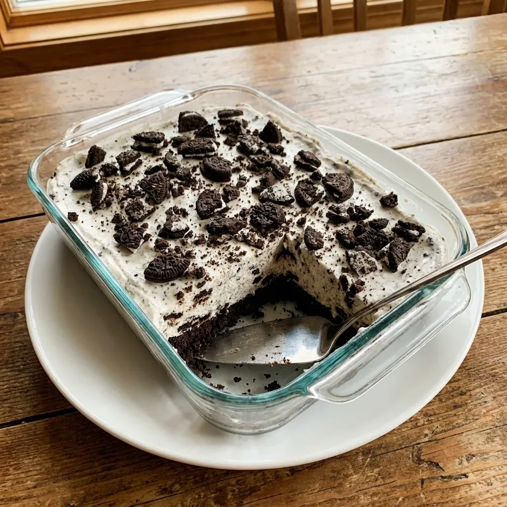 No-Bake Oreo Cookies and Cream Dessert