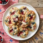 Red White and Blue 4th of July Cookies