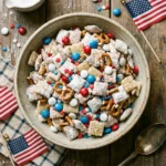 Patriotic Muddy Buddies (Chex Mix)