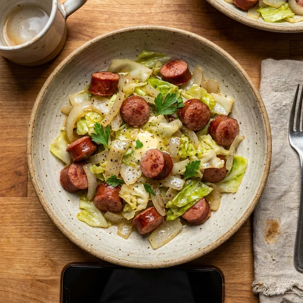 Kielbasa and Cabbage Skillet