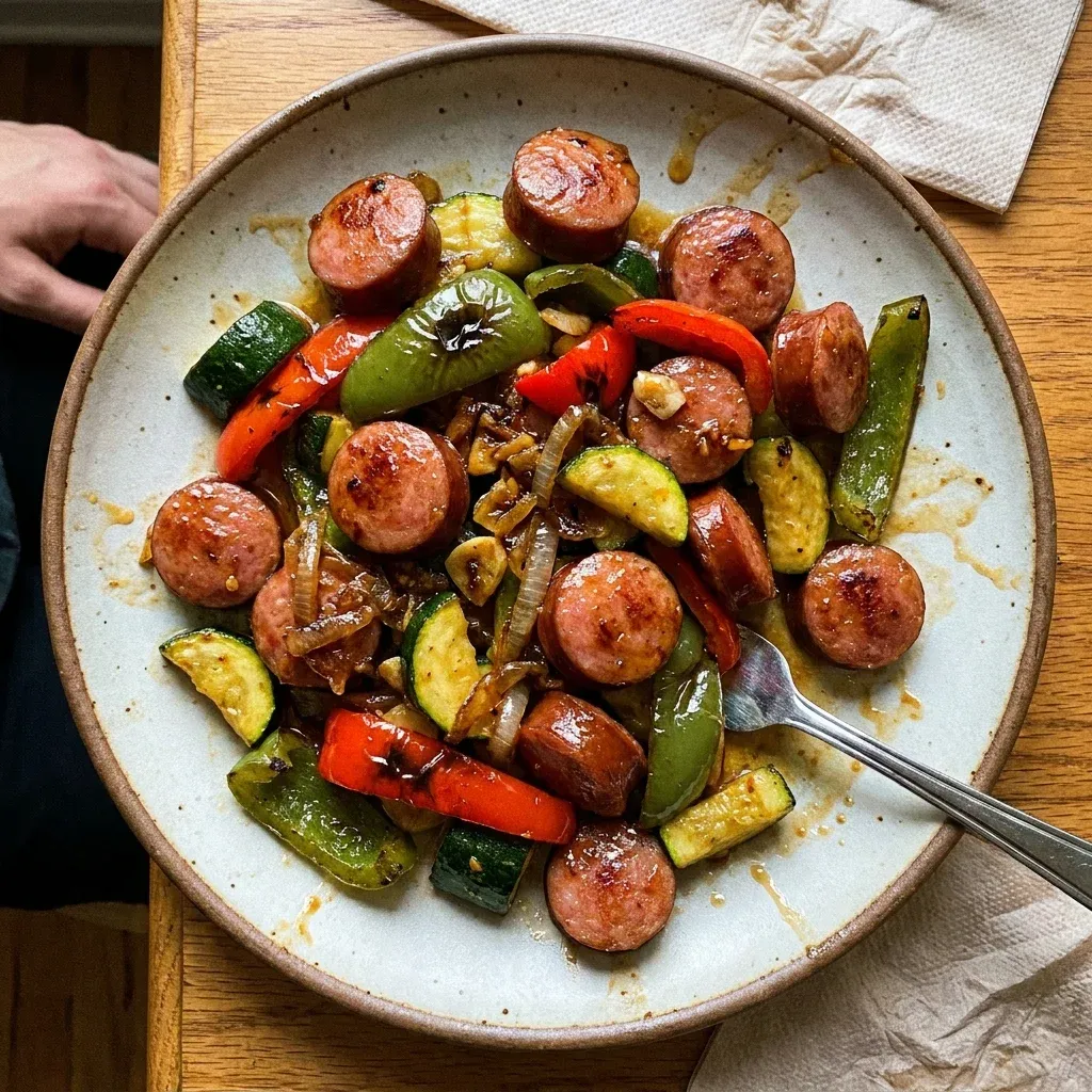 One Pan Honey Garlic Kielbasa