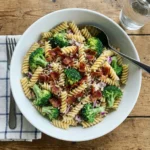 Creamy Broccoli Pasta Salad with Bacon