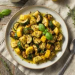 Oven Roasted Zucchini and Squash