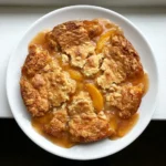 Easy Peach Dump Cake with Canned Peaches