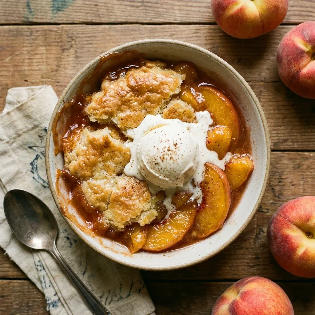 Old-Fashioned Southern Peach Cobbler
