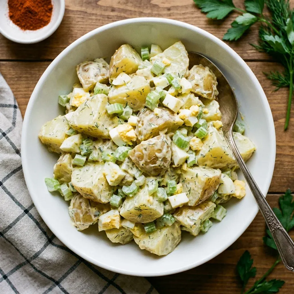 Classic Creamy Potato Salad with Egg