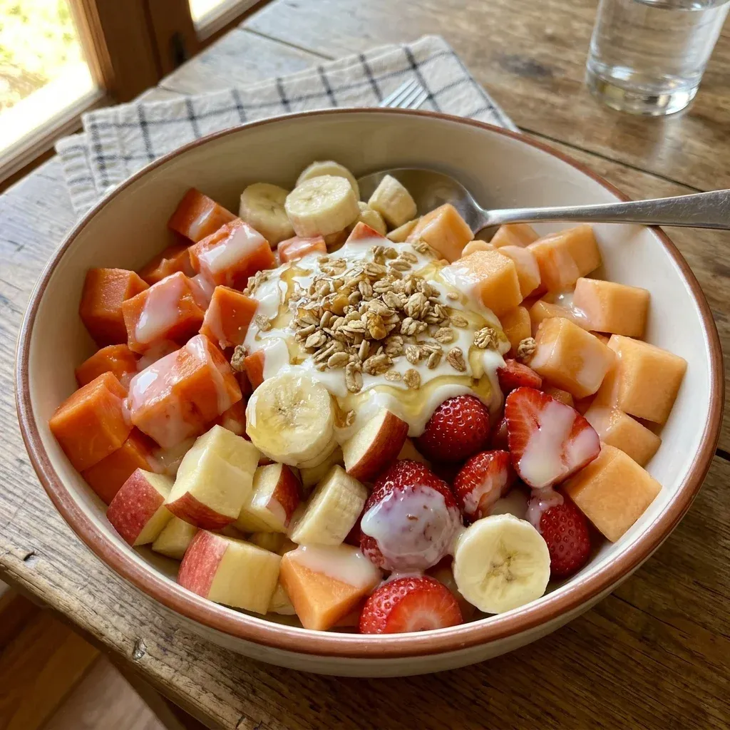 Mexican Fruit Salad with Condensed Milk
