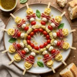 Antipasto Skewers with Italian Vinaigrette