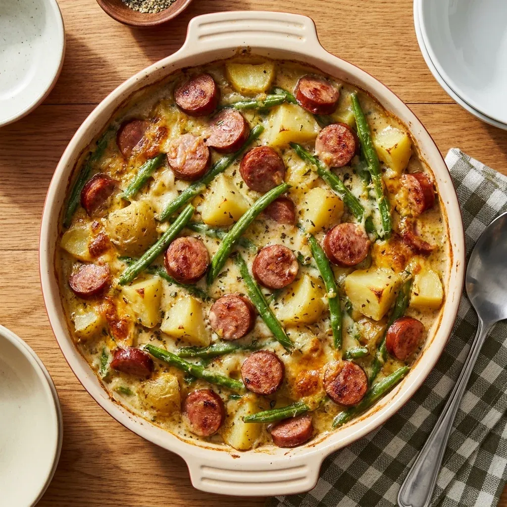 Sausage Green Bean Potato Casserole