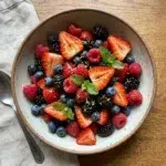 Berry Fruit Salad with Honey Lime