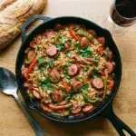 Quick Kielbasa & Rice Skillet