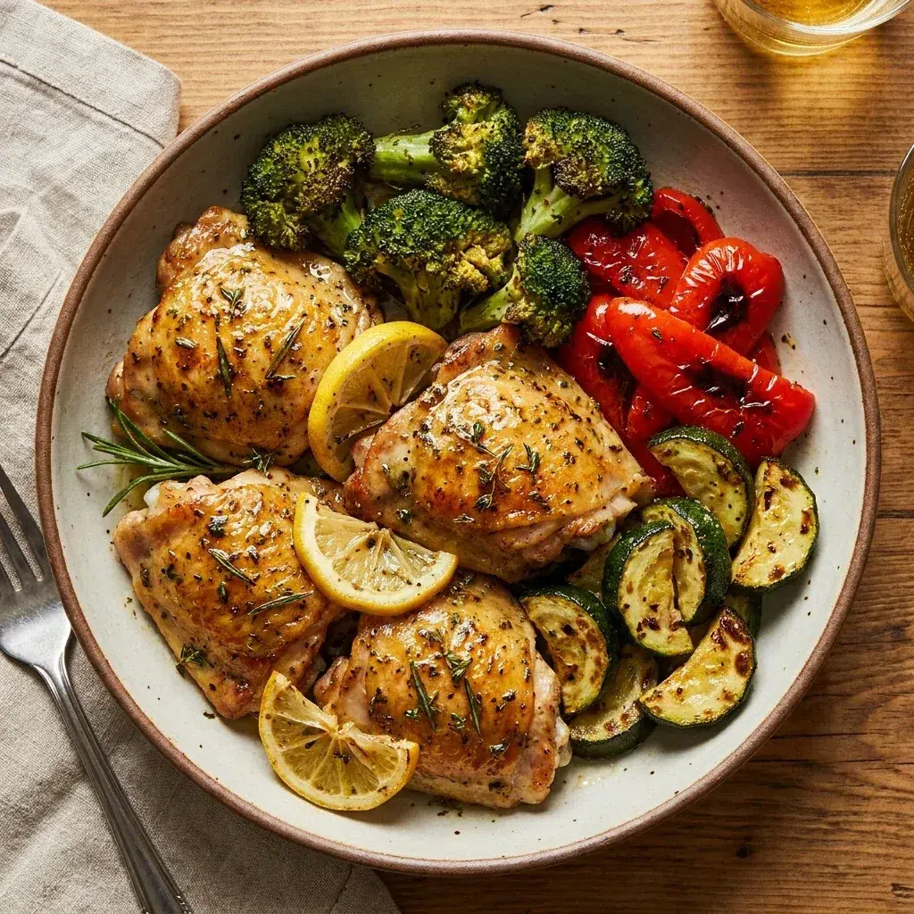 Sheet Pan Lemon Herb Chicken and Veggies