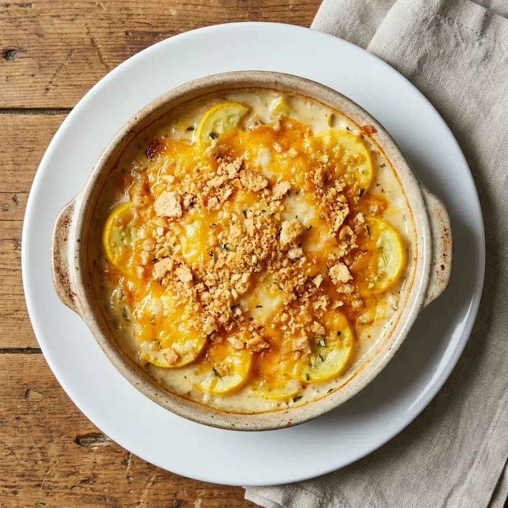 Cheesy Summer Squash Casserole