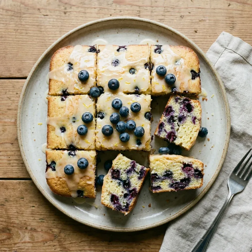 Lemon Blueberry Sheet Cake