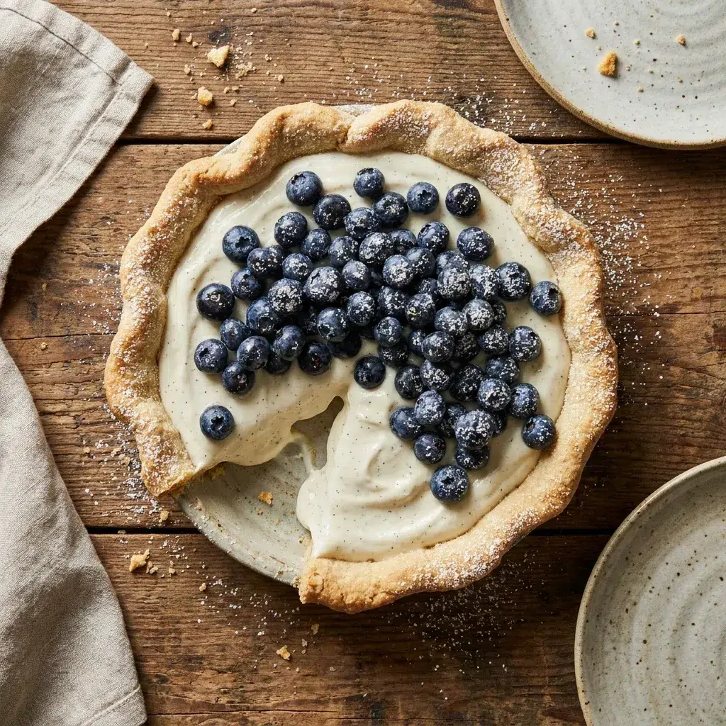 Bavarian Blueberry Tart