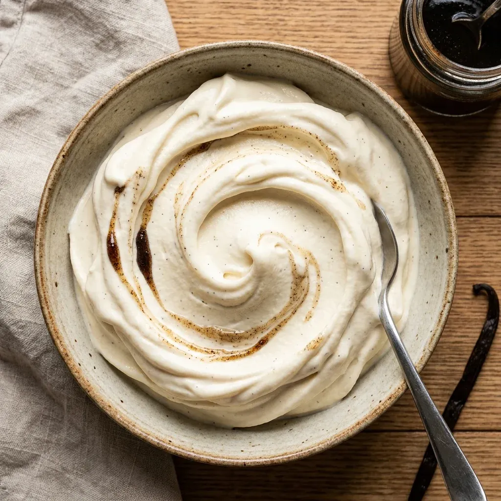 Homemade Vanilla Soft Serve (No-Churn)