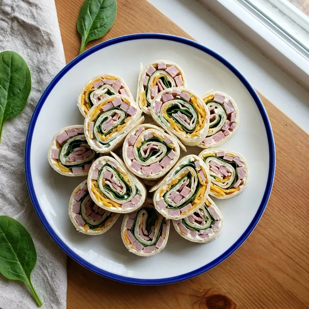 Ham and Cheese Tortilla Pinwheels