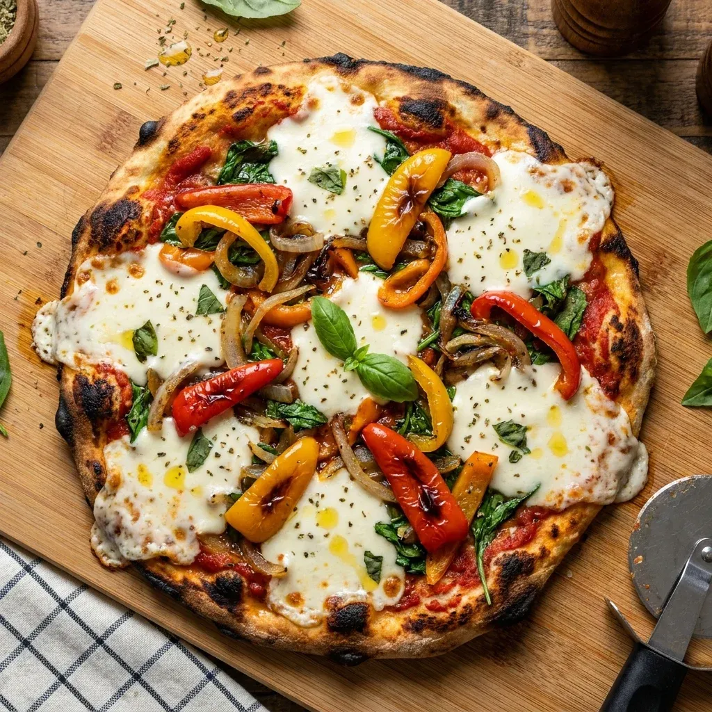 Crispy Blackstone Flatbread Pizza