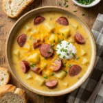 Cheesy Potato Kielbasa Soup