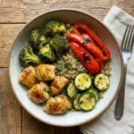Diabetes-Friendly Roasted Chicken and Veggie Bowls
