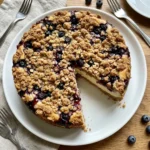 Blueberry Crumble Cheesecake