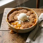 Peach Cobbler with Brown Sugar Crust