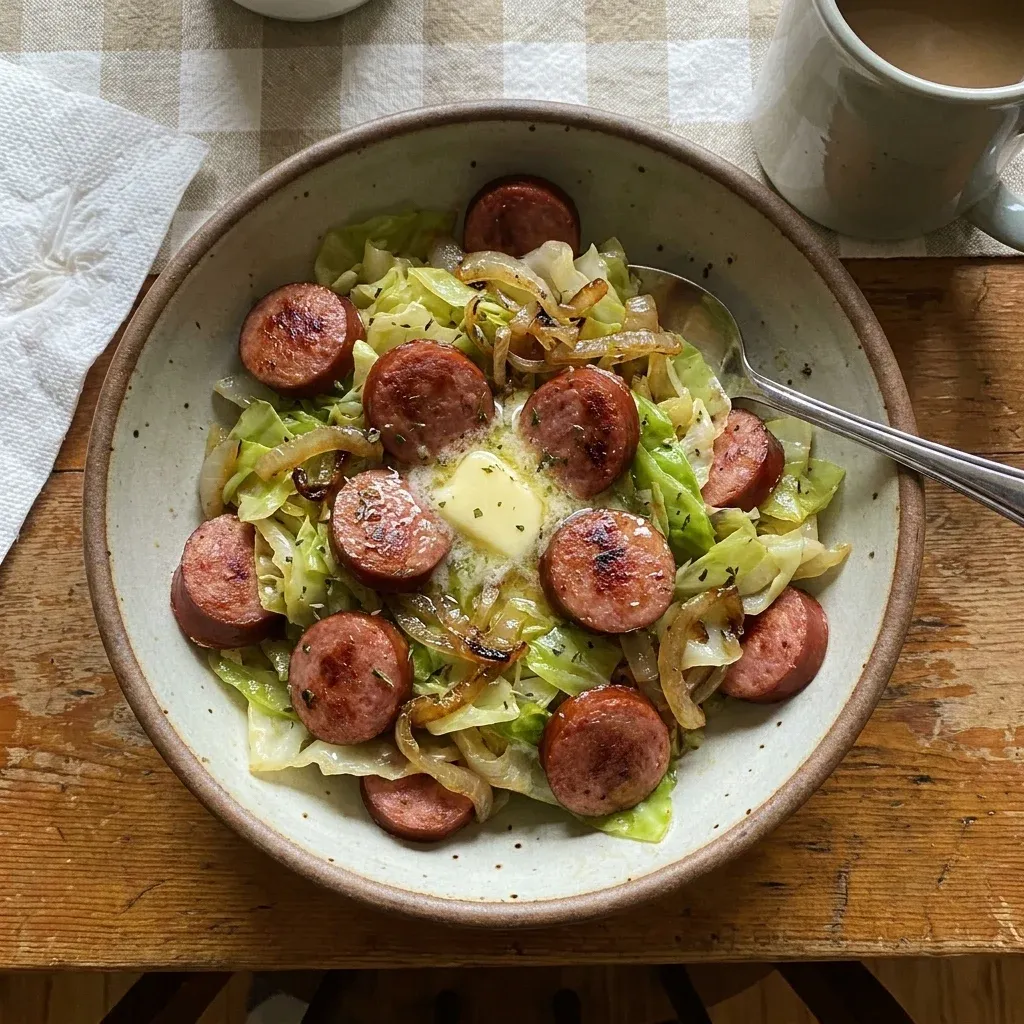 Kielbasa and Cabbage Skillet
