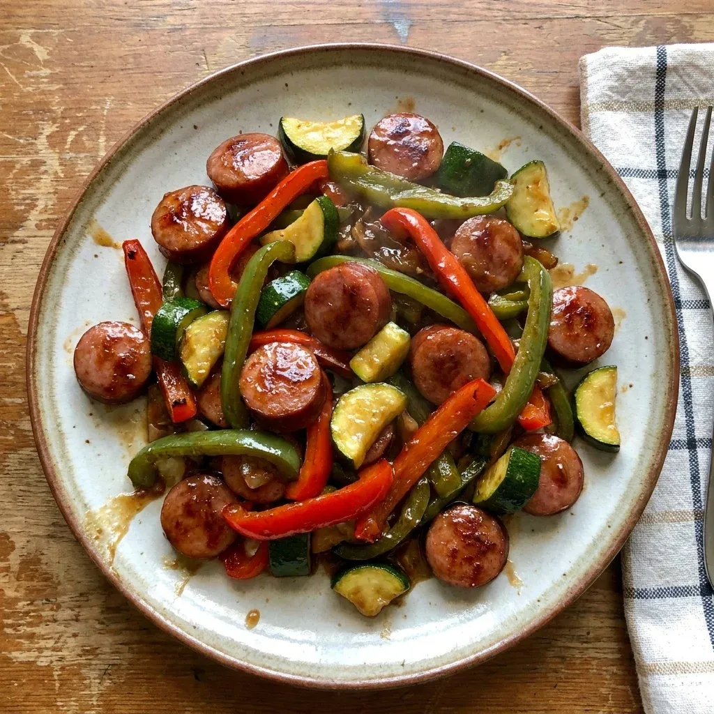 One Pan Honey Garlic Kielbasa