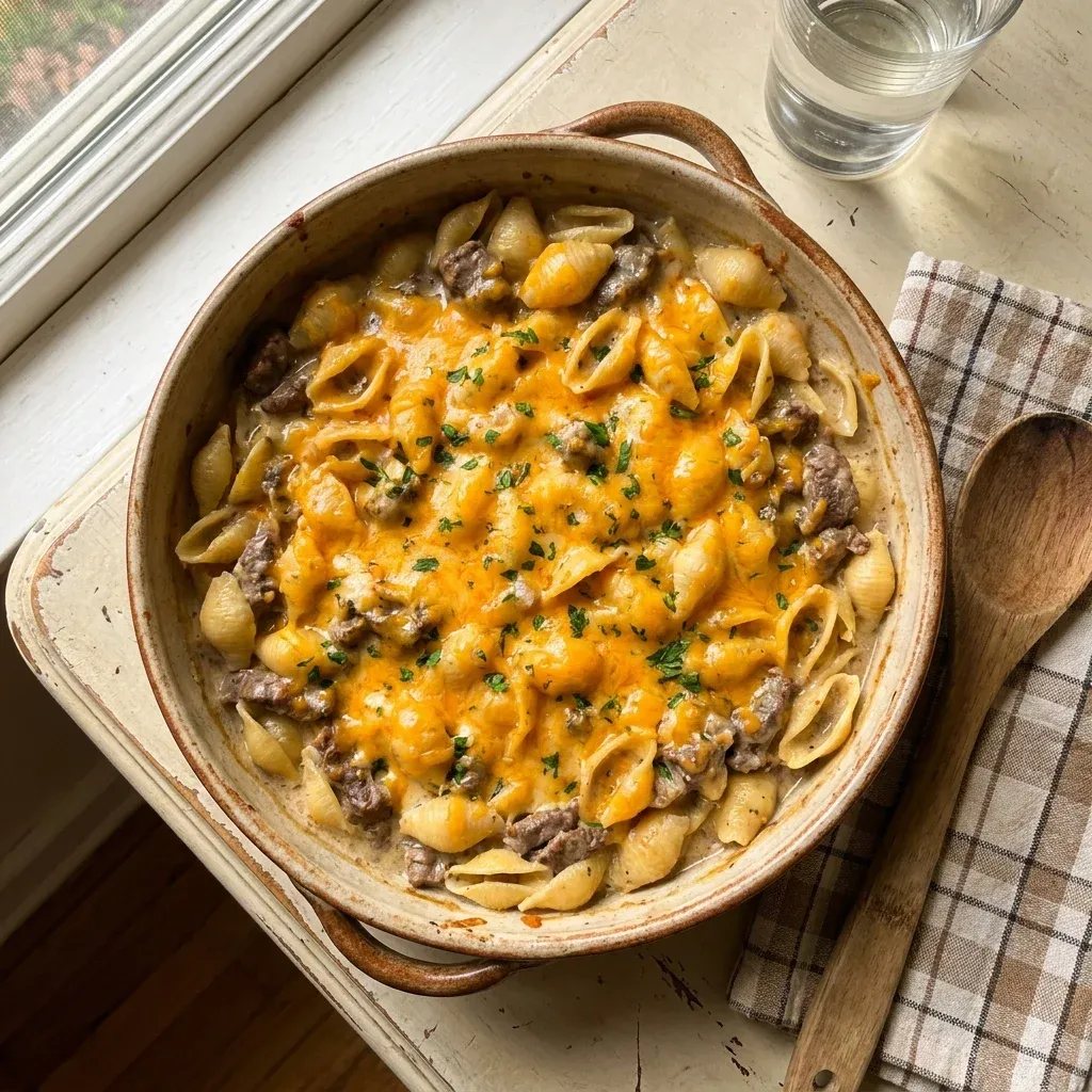 Creamy Beef and Shells (Homemade Hamburger Helper)