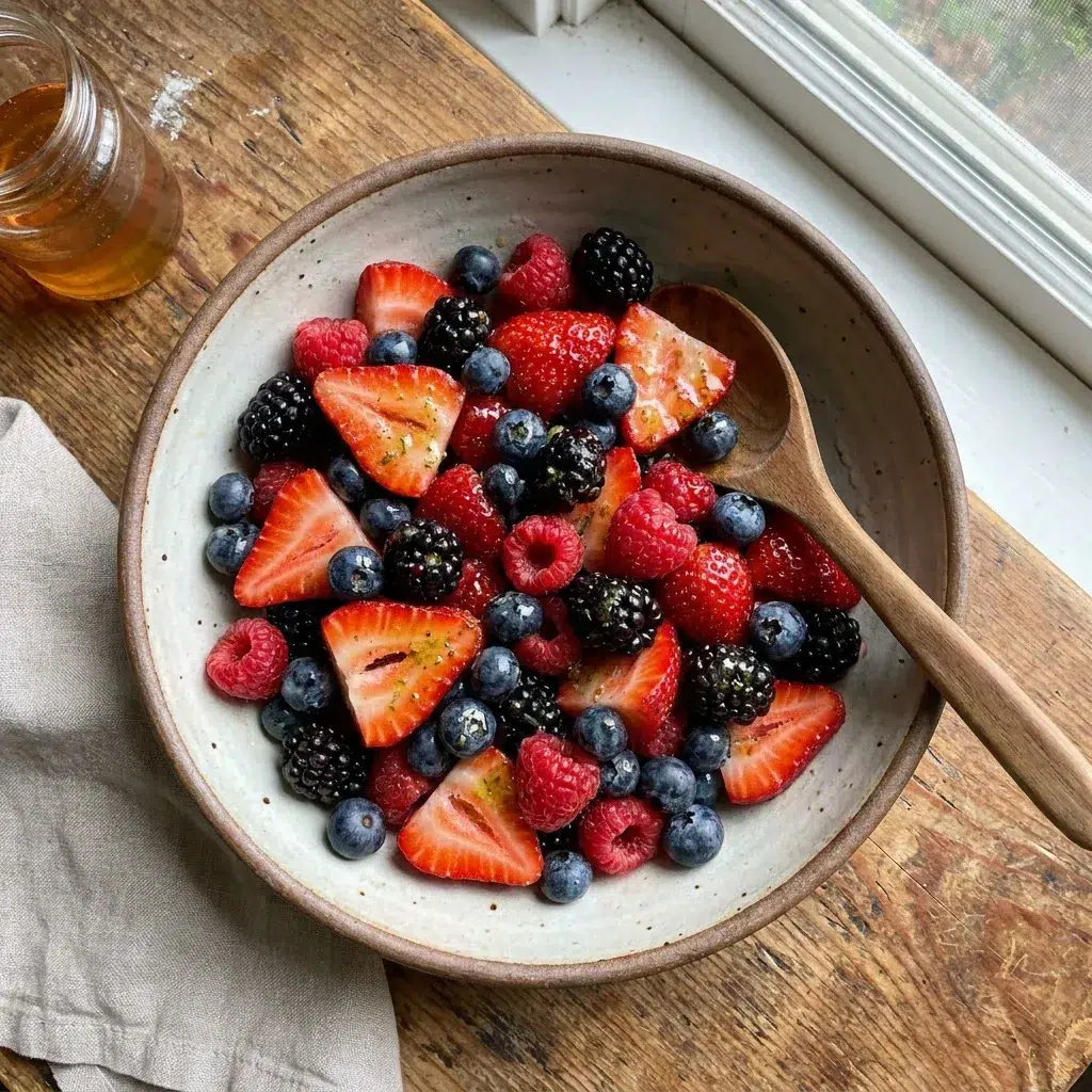 Berry Fruit Salad with Honey Lime
