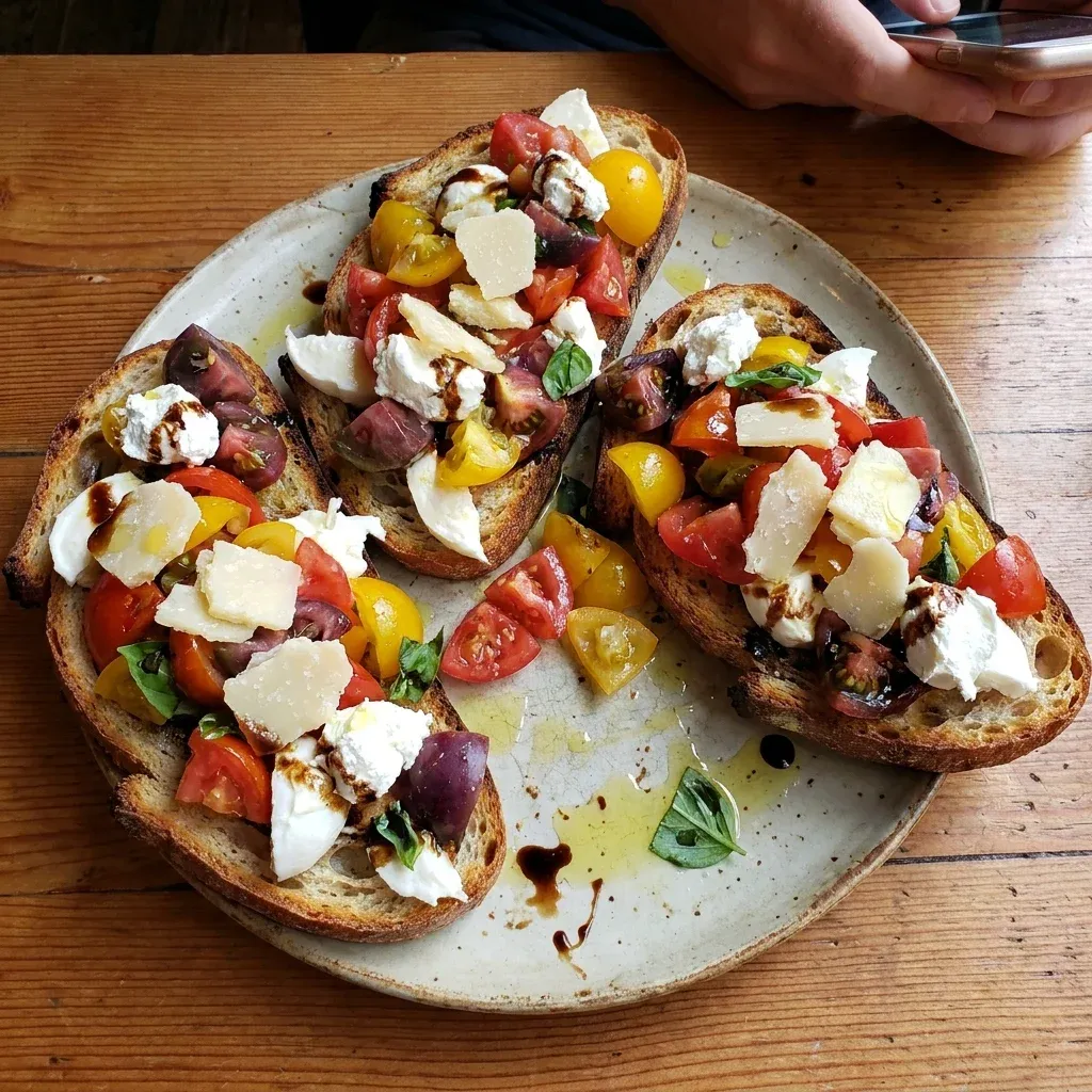 Tomato and Three Cheese Bruschetta 5 Tomato and Three Cheese Bruschetta