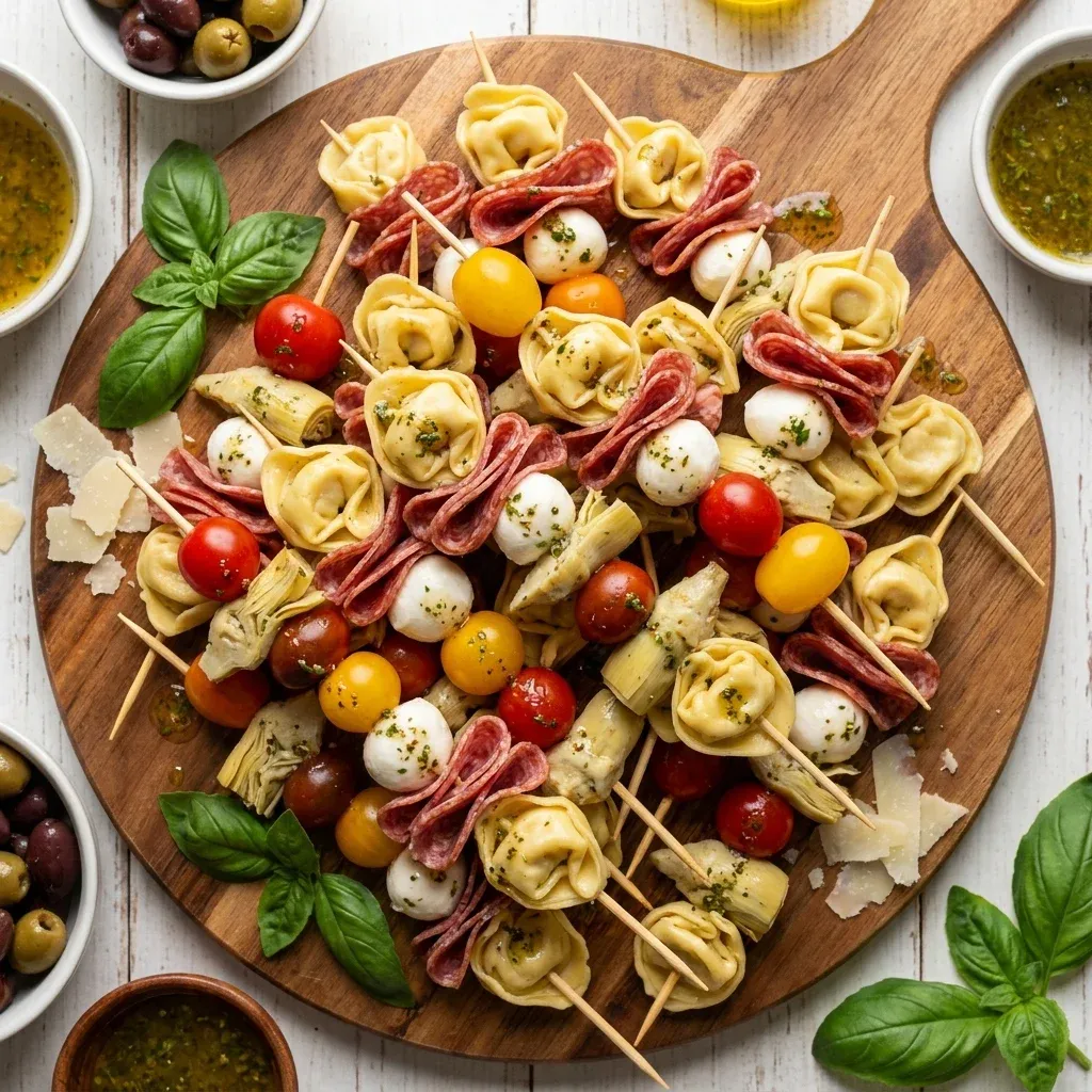 Antipasto Skewers with Italian Vinaigrette 5 Antipasto Skewers with Italian Vinaigrette