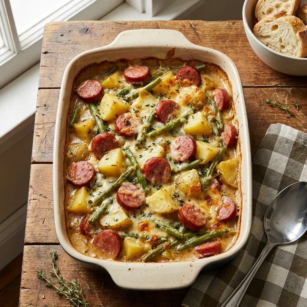Sausage Green Bean Potato Casserole 5 Sausage Green Bean Potato Casserole