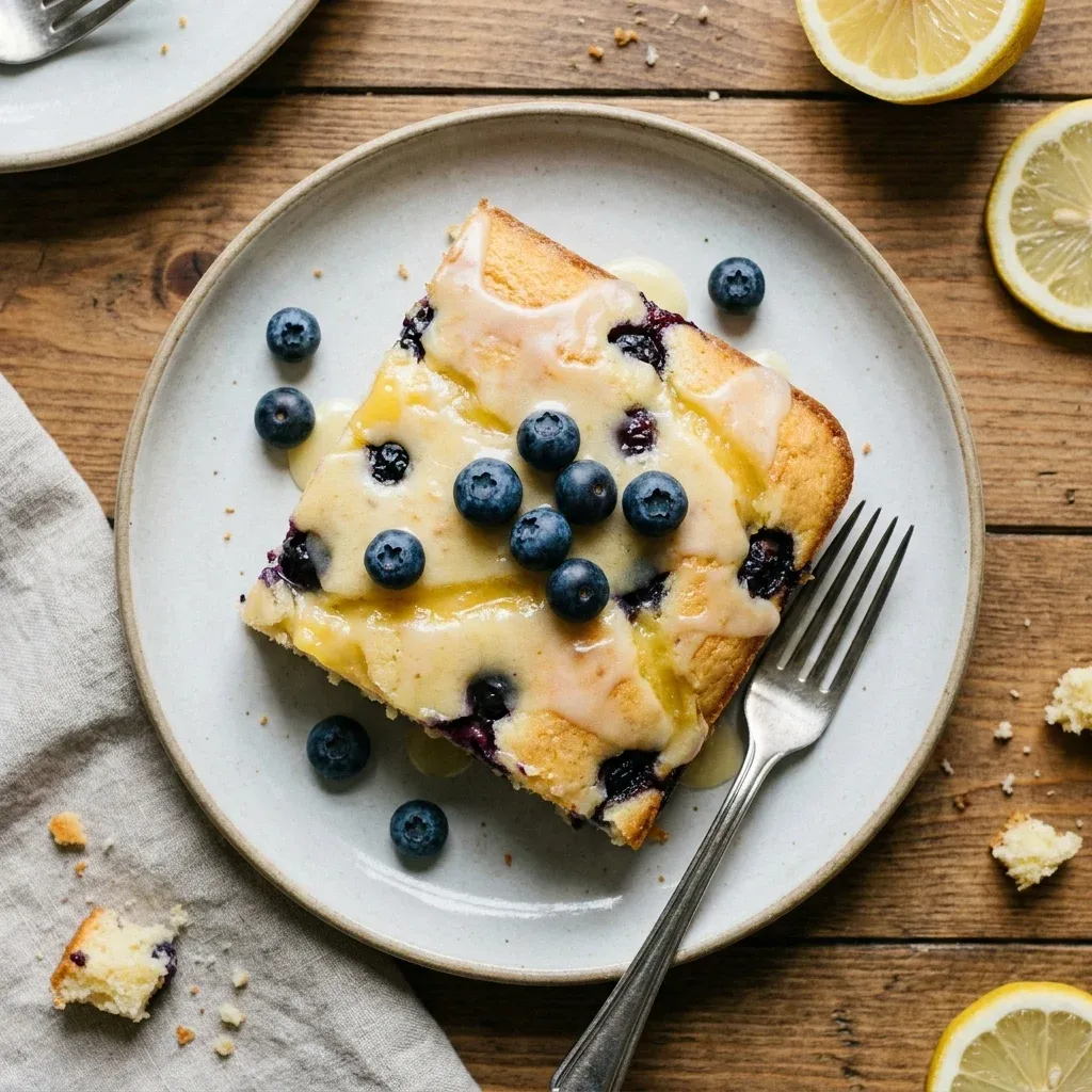 Lemon Blueberry Sheet Cake 5 Lemon Blueberry Sheet Cake