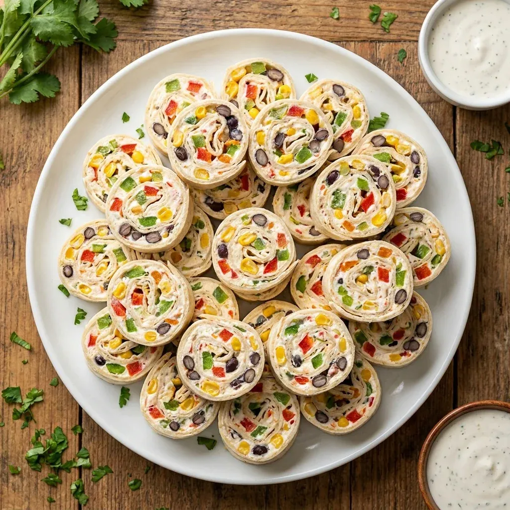 Taco Ranch Tortilla Pinwheels 5 Taco Ranch Tortilla Pinwheels