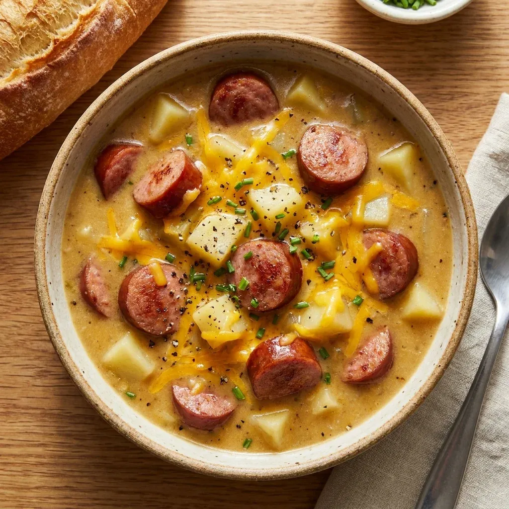 Cheesy Potato Kielbasa Soup 5 Cheesy Potato Kielbasa Soup