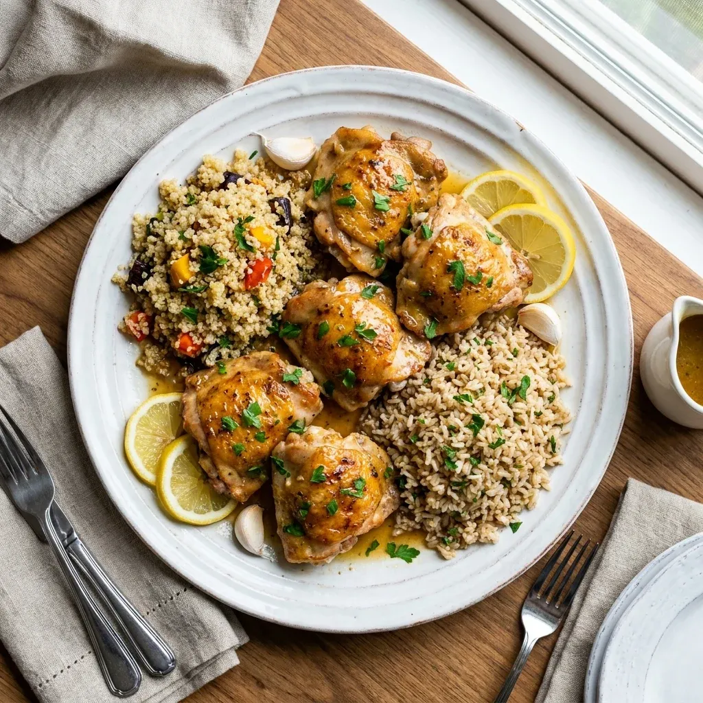 Garlic Lemon Boneless Chicken Thighs 5 Garlic Lemon Boneless Chicken Thighs