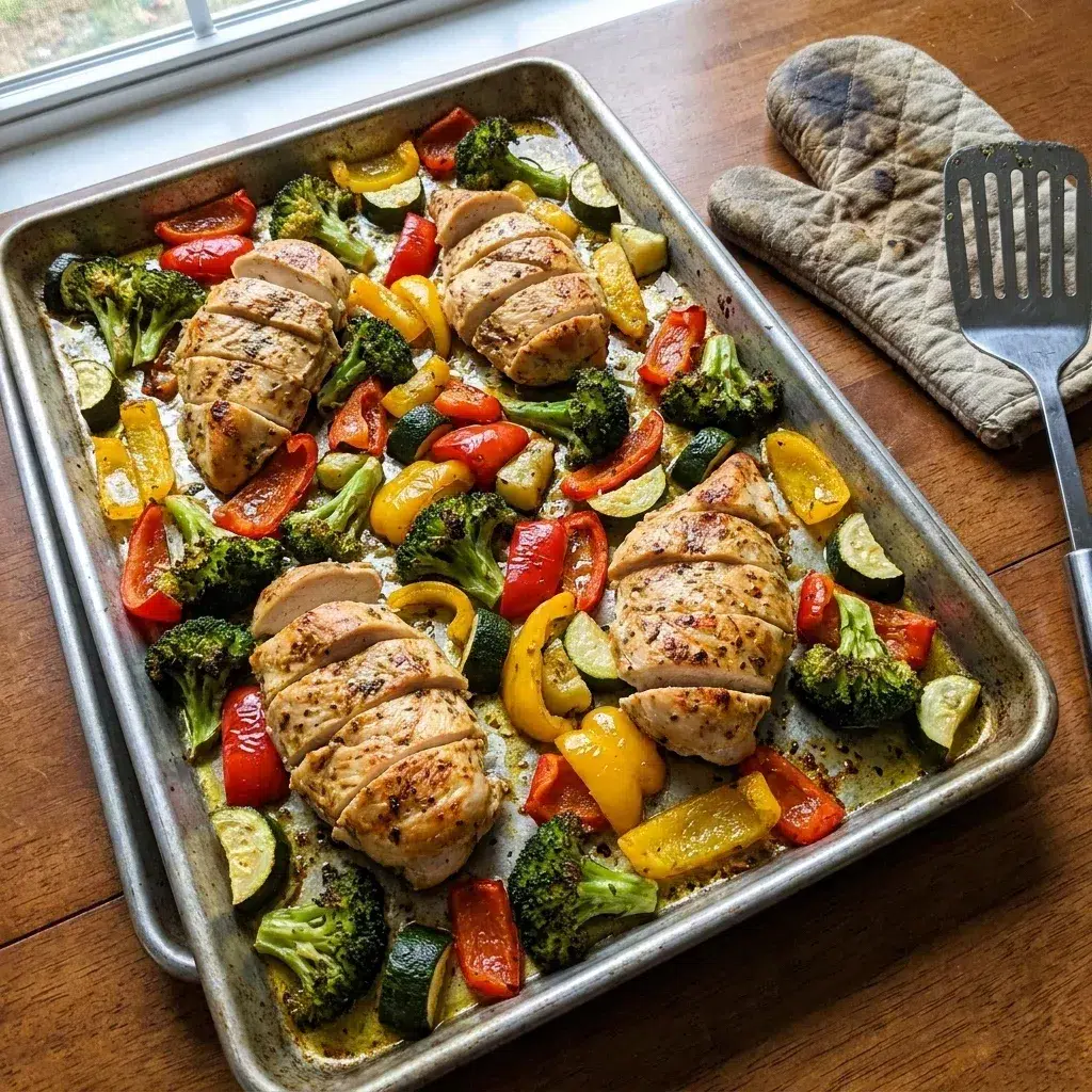 30-Minute Sheet Pan Chicken and Veggies