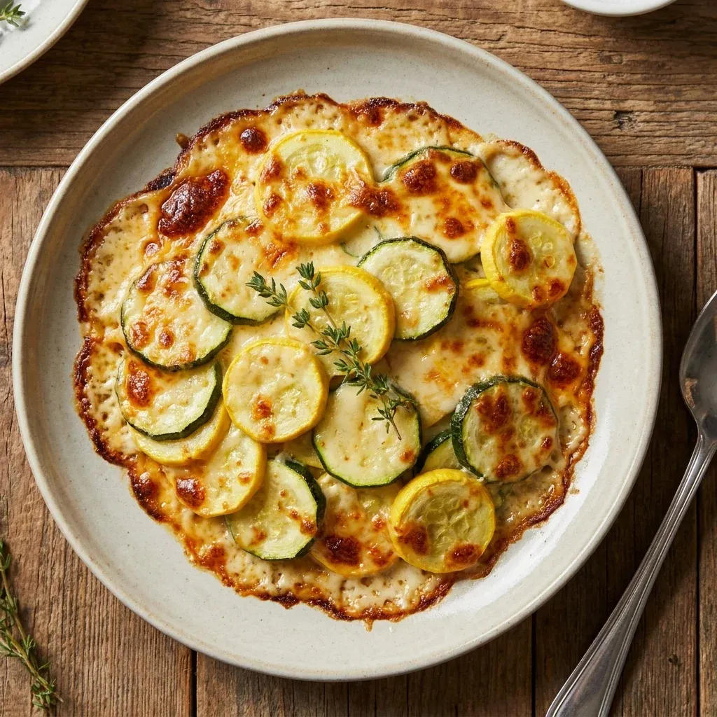 Keto Cheesy Zucchini Squash Casserole