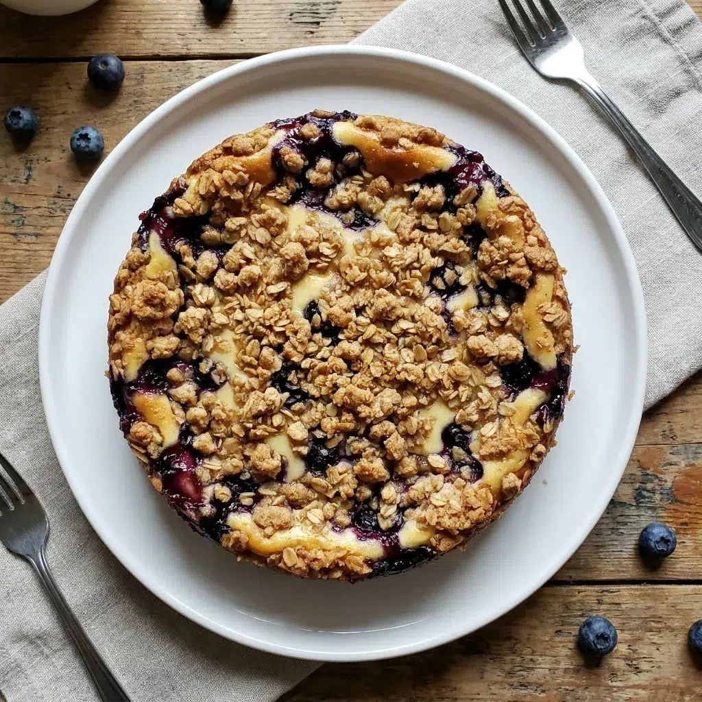 Blueberry Crumble Cheesecake